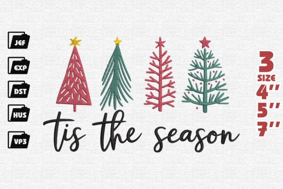 Tis the Season Winter Embroidery